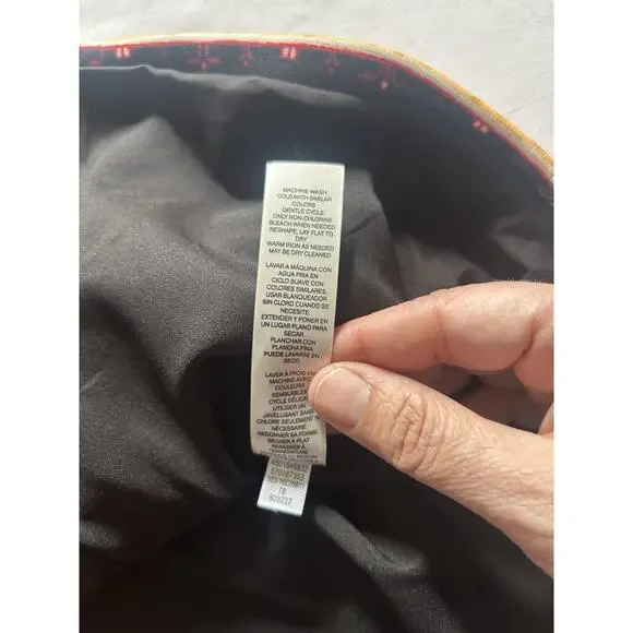 Chico's Artisanal Print Ponte Blazer Womens Size Large Red Art to Wear NWT - Picture 6 of 9